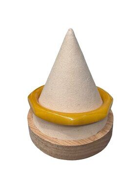 Vintage Butterscotch Yellow Octagon Bakelite Bangle Bracelet 7.75" Retro MCM